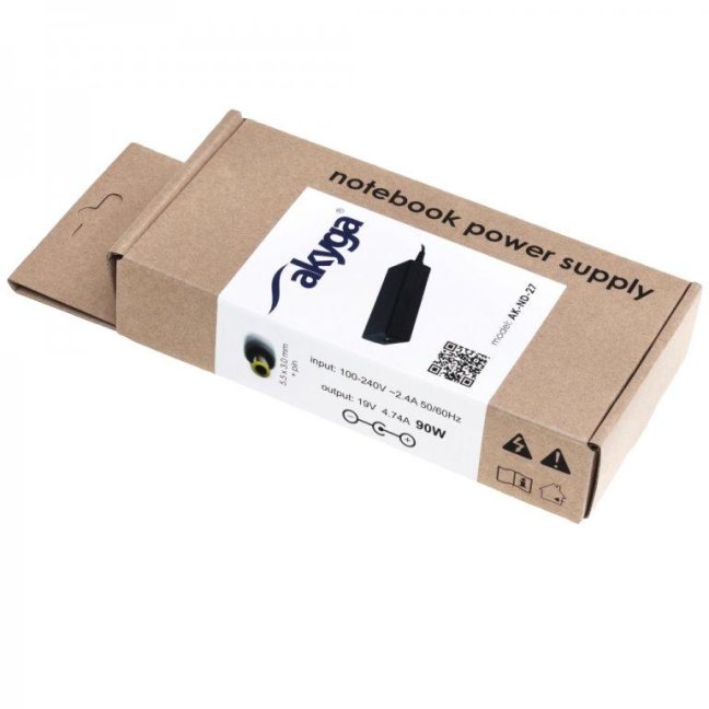 Akyga Nabíječka na notebook 19V/4.74A/90W 5.5x3.0 mm + pin pro SAMSUNG