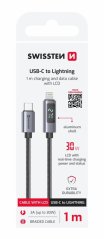SWISSTEN LCD KABEL USB-C / LIGHTNING 1 M
