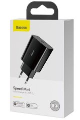 Baseus CCFS-SN01 Speed Mini Nabíječka USB-C 20W Black (Pošk.Balení)