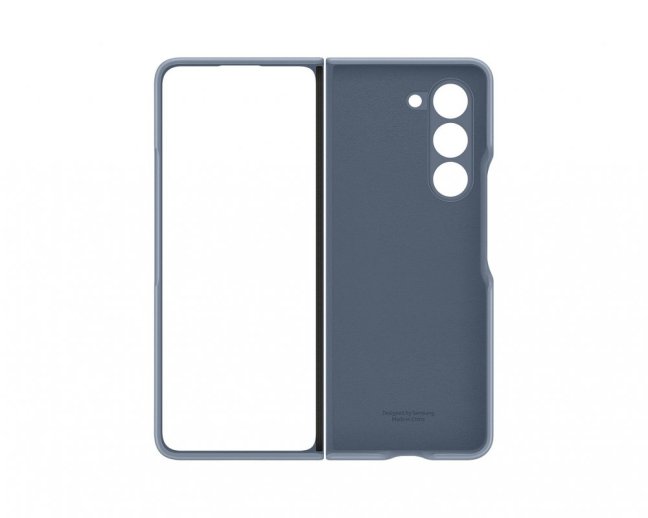 EF-VF946PLE Samsung Kožený Kryt (Eko) pro Galaxy Z Fold 5 Icy Blue