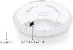 Ubiquiti Přístupový bod Dualband UniFi U6+ WiFi 6 (802.11ax), MIMO 2.4 Ghz+ 5 GHz, PoE-in