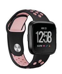 Tactical 129 Double Silikonový Řemínek pro iWatch 1/2/3 42mm Black/Pink (EU Blister)
