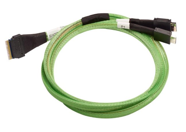 Broadcom LSI internal U.3 cable 1.0 m SlimLine x8 (SFF-8654) to 2x OcuLink x4 (SFF-8612)