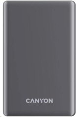 CANYON Power Bank PB-510, 10000 mAh Sim Magsage wireless, 20W, Dark grey