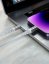 DATOVÝ KABEL SWISSTEN KEVLAR USB-C / USB-C 1,5 M BÍLÝ