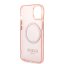 Guess Translucent MagSafe Kompatibilní Zadní Kryt pro iPhone 14 Plus Pink
