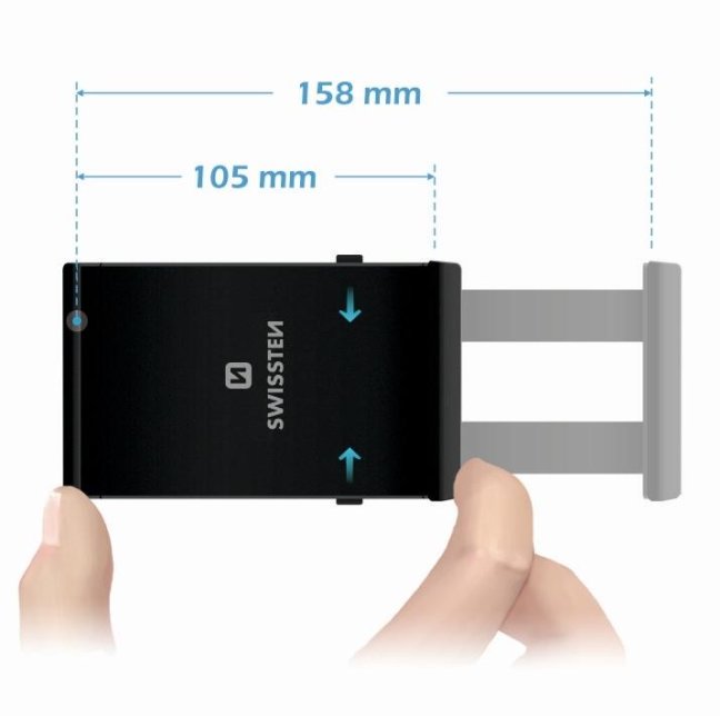 DRŽÁK DO AUTA NA TABLET SWISSTEN S-GRIP T2-MOP