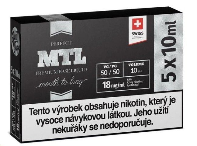 JustVape - MTL - VG50/PG50 - 5x10ml - 18mg Nikotinový Booster