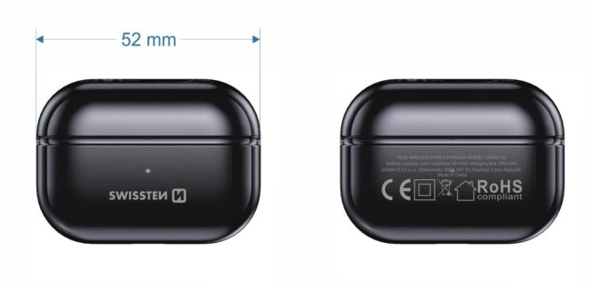 BLUETOOTH TWS SLUCHÁTKA SWISSTEN MINIPODS ČERNÁ