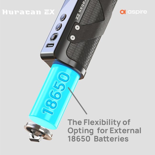 Aspire Huracan EX - Easy Grip - Gunmetal