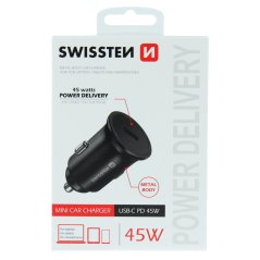 SWISSTEN CL ADAPTÉR PD3.0 45W ČERNÝ