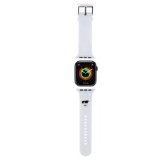 Karl Lagerfeld Choupette Head NFT Řemínek pro Apple Watch 42/44/45/49 White