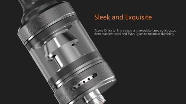 Aspire Onixx - Clearomizer - 2ml (Stainless Steel)