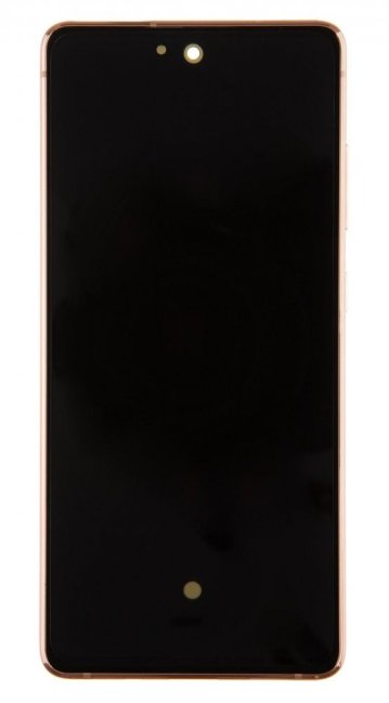 LCD display + Dotyk + Přední Kryt Samsung G781 5G Galaxy S20 FE Cloud Orange (Service Pack)