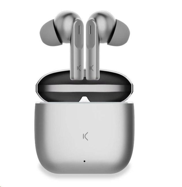 Ksix Meteor bezdrátová sluchátka, 4+28 h, stříbrná