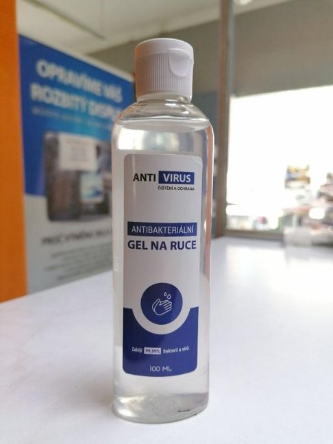 Dezinfekční - antibakteriální gel na ruce - 100 ml, 99,99% ochrana po expiraci