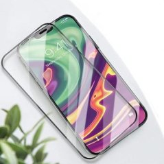 TVRDÉ KERAMICKÉ TVRZENÉ SKLO PRO SAMSUNG GALAXY S24 BLACK (S ODEMYKÁNÍM OTISKEM PRSTU)