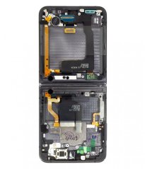 LCD display + Dotyk + Přední Kryt Samsung F721 Galaxy Z Flip 4 5G Graphite (Service Pack)