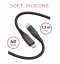 DATOVÝ KABEL SWISSTEN SOFT SILICONE USB-C / LIGHTNING 1,2 M 30W ČERNÝ