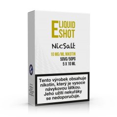 E-liquid Shot - Booster - NicSalt - 50/50 - 10mg - 5x10ml