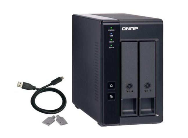 QNAP TR-002, Tower, 2-bay rozšiřovací jednotka s podporou RAID na USB 3.1 pro NAS/PC