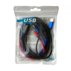 USB datový a nabíjecí kabel 4v1 2x USB-C /1x micro USB / 1x Lighting - 2.8A