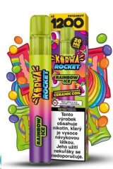Kurwa Rocket - Jednorázová e-cigareta- 20mg - Rainbow Ice