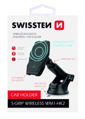 SMART DRŽÁK DO AUTA S BEZDRÁTOVÝM NABÍJENÍM SWISSTEN 15W S-GRIP W2-HK3