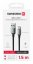 DATOVÝ KABEL SWISSTEN TEXTILE II USB / USB-C 1,5 M ČERNÝ