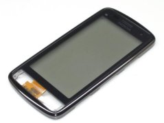 Nokia C6-01 Silver přední kryt vč. dotyku