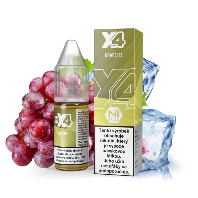 X4 Bar Juice Salt - E-liquid - Grape ICE (Chladivé hroznové víno) - 20mg