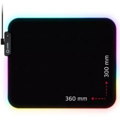 LORGAR podložka pod myš STELLER 913 (M), RGB, WP Gameware, 360 x 300 x 3mm