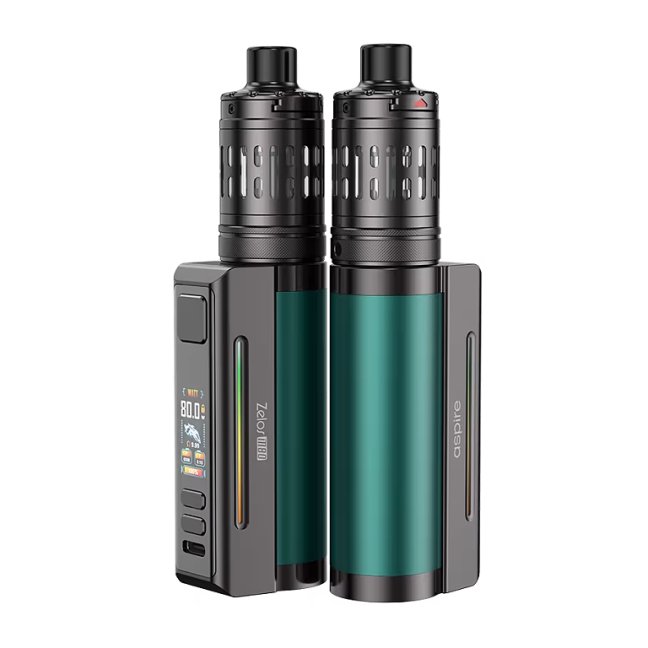 Aspire Zelos M80 Full Kit Green & Gunmetal