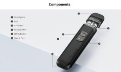 SMOKTECH NOVO MASTER ELEKTRONICKÁ CIGARETA 1000MAH GREEN BLACK 1ks