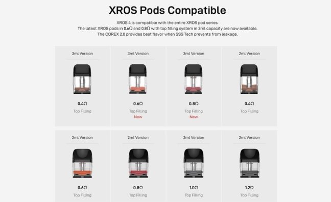 Vaporesso XROS 4 - Pod Kit - 1000 mAh - Blue