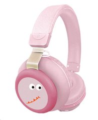 Sluchátka GJBY - Bletooth Dinosaur CA-030 Light Pink