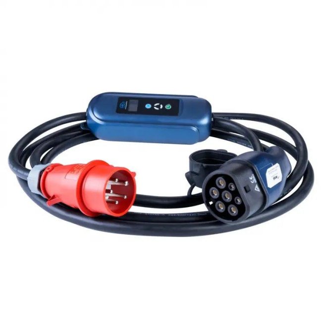 Akyga Kabel pro elektromobily CEE 5pin / Type2 LCD 16A 5m