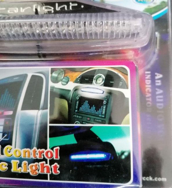 SW-3043 světle-modré osvětlení do auta - 12V - 180x200mm