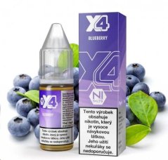 X4 Bar Juice Salt - E-liquid - Blueberry (Borůvka) - 10mg