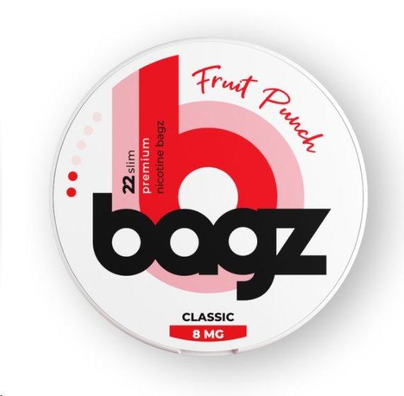 Bagz FRUIT PUNCH (Ovocný punč) 8mg - Nikotinové sáčky Bagz FRUIT PUNCH (Ovocný punč) 8mg - Nikotinové sáčky