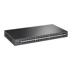 TP-LINK "JetStream™ 48-Port Gigabit L2+ Managed Switch with 4 SFP SlotsPORT: 48× Gigabit RJ45 Ports, 4× Gigabit SFP Slo