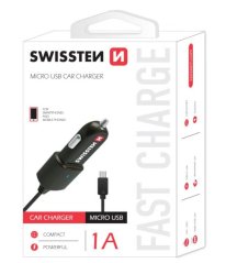 SWISSTEN CL AUTONABÍJEČKA MICRO USB 1A POWER