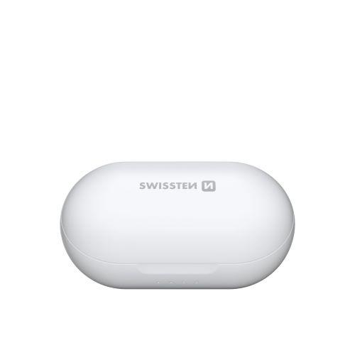 BLUETOOTH TWS SLUCHÁTKA SWISSTEN STONEBUDS BÍLÁ