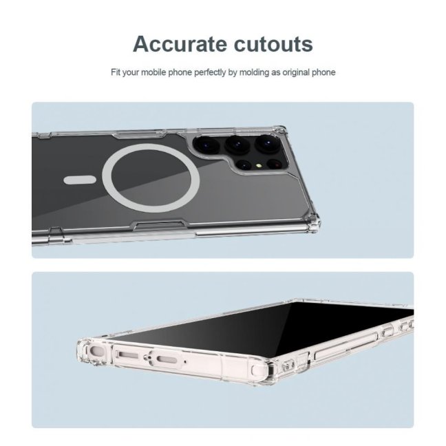 Nillkin Nature TPU PRO Magnetic Kryt pro Samsung Galaxy S23 Ultra Transparent