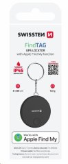 SWISSTEN FIND TAG CHYTRÝ LOKÁTOR S FUNKCÍ APPLE FIND MY ČERNÝ