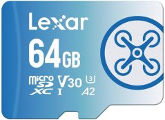 Lexar paměťová karta 64GB FLY High-Performance 1066x microSDXC™ UHS-I, (čtení/zápis:160/60MB/s) C10 A2 V30 U3