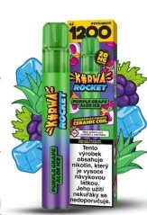 Kurwa Rocket - Jednorázová e-cigareta- 20mg - Purple Grape Aloe Ice