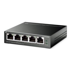 TP-LINK 5-Port Gigabit Easy Smart Switch with 4-Port PoE+, 4× Gigabit PoE+ Ports, 1× Gigabit Non-PoE Ports