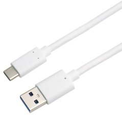 PremiumCord kabel USB-C - USB 3.0 A (USB 3.2 generation 2, 3A, 10Gbit/s) 2m bílá