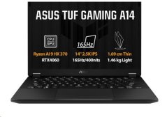 ASUS TUF Gaming A14 FA401WV-RG046X, Ryzen AI 9 - HX 370, 14.0˝ 2560x1600 WQXGA, RTX 4060/8GB, 32GB, SSD 1TB, W11Pro